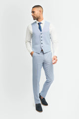 Miami - Gilet estivo azzurro chiaro da uomo