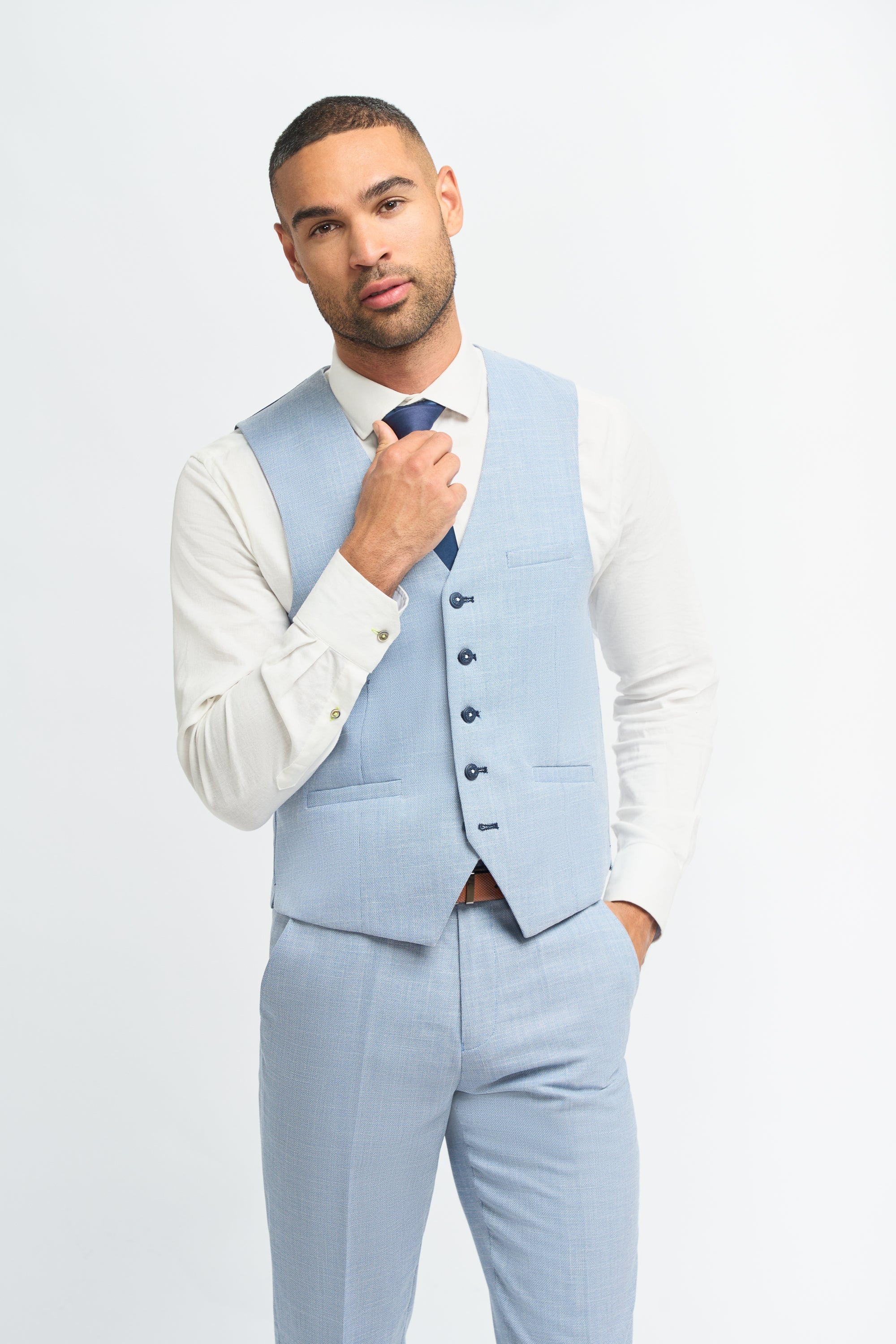 Miami - Gilet estivo azzurro chiaro da uomo