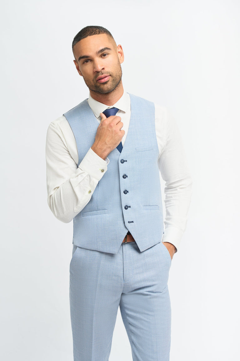 Miami - Gilet estivo azzurro chiaro da uomo