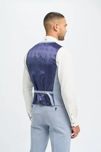 Miami - Gilet estivo azzurro chiaro da uomo
