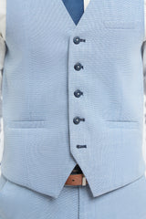 Miami - Gilet estivo azzurro chiaro da uomo