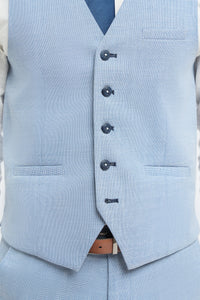 Miami - Gilet estivo azzurro chiaro da uomo