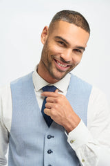 Miami - Gilet estivo azzurro chiaro da uomo