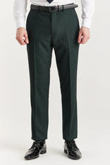 Regent - Men's Green 3 Piece Prince Of Wales Checked Suit