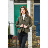 TPSTZ71 - Blazer in tweed verde oliva da donna