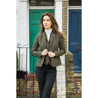 TPSTZ71 - Blazer in tweed verde oliva da donna