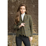 TPSTZ71 - Blazer in tweed verde oliva da donna