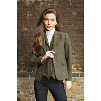 TPSTZ71 - Blazer in tweed verde oliva da donna
