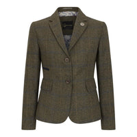 TPSTZ71 - Blazer in tweed verde oliva da donna