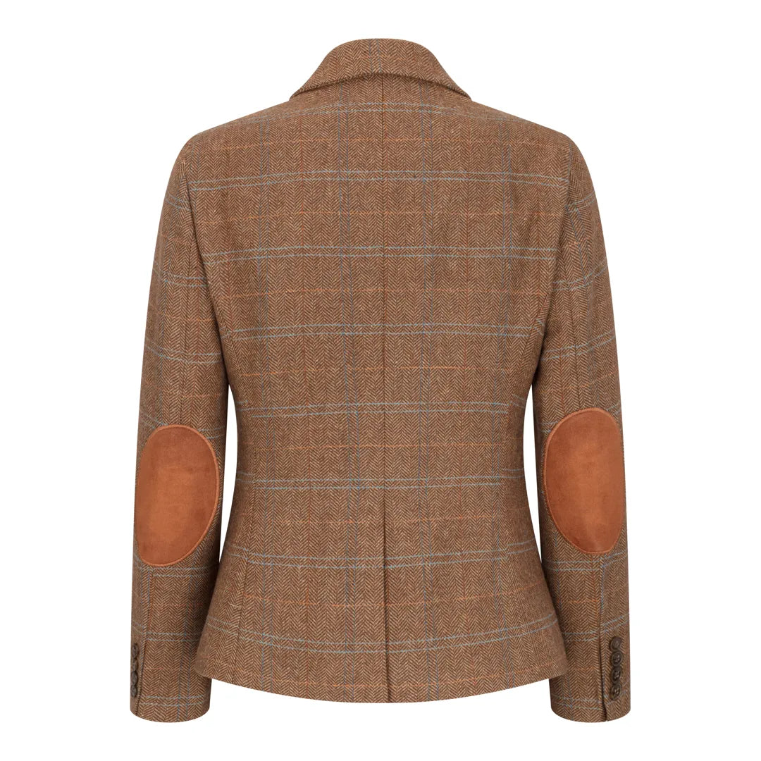 TPSTZ73 - Blazer in tweed marrone quercia da donna