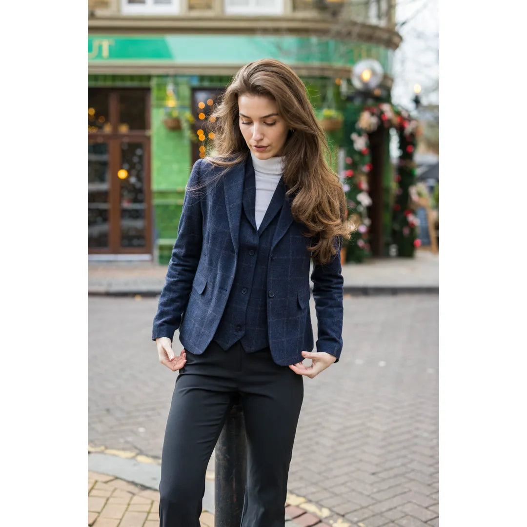 TPSTZ72 - Blazer in tweed blu navy da donna
