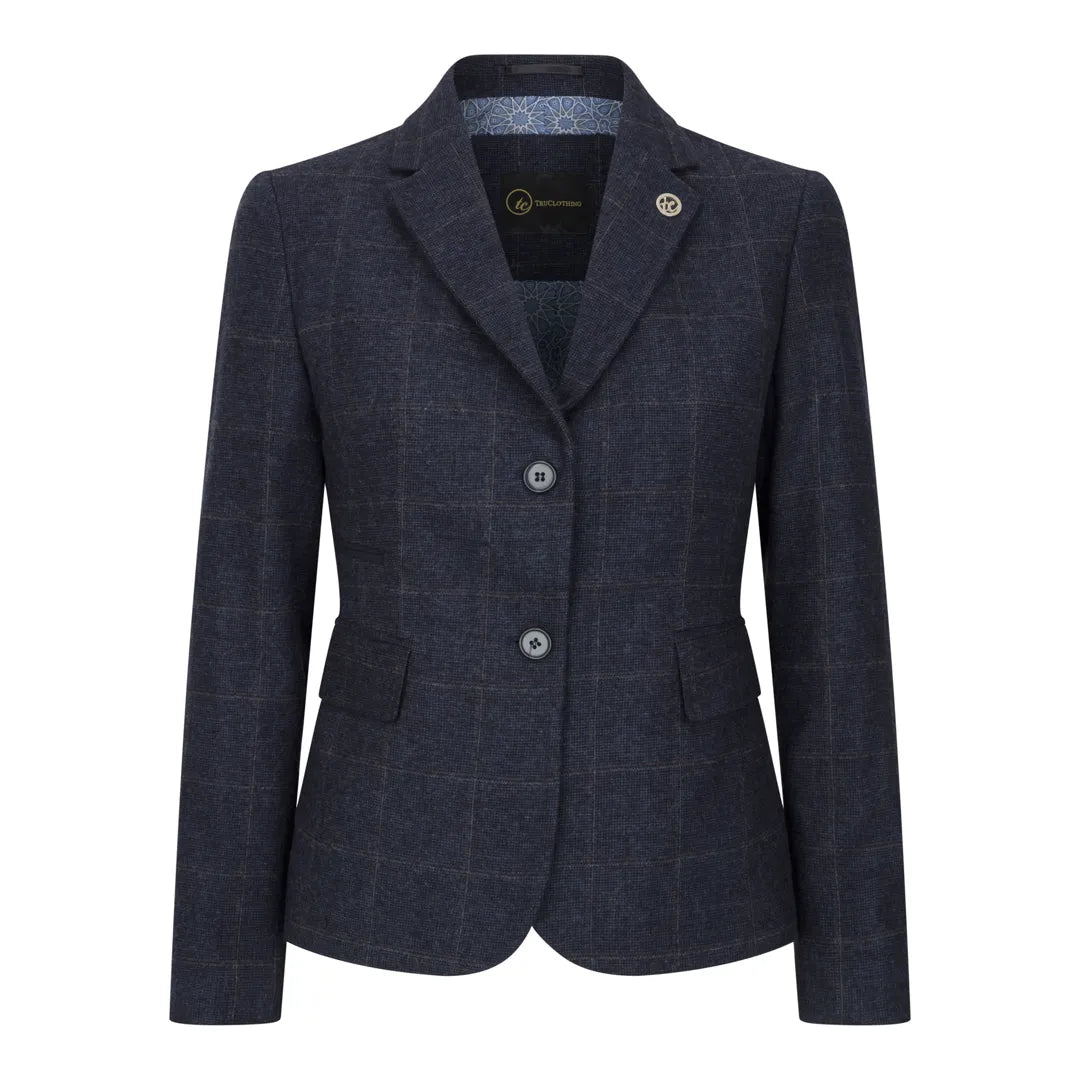 TPSTZ72 - Blazer in tweed blu navy da donna
