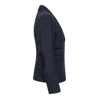 TPSTZ72 - Blazer in tweed blu navy da donna