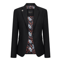 TPW-13 - Completo da donna nero a tinta unita, 3 pezzi