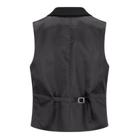 TPW-13 - Completo da donna nero a tinta unita, 3 pezzi