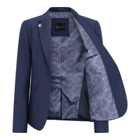 TPW-14 - Completo da donna in 3 pezzi, blu navy