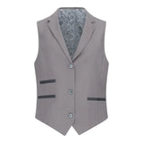 TPW-15 - Completo da donna grigio semplice 3 pezzi