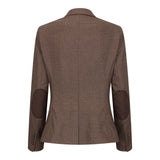 TPW50 - Abito da donna marrone in 3 pezzi con motivo Principe di Galles