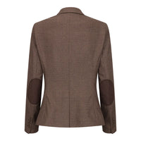 TPW50 - Abito da donna marrone in 3 pezzi con motivo Principe di Galles