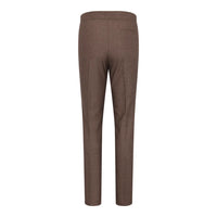 TPW50 - Abito da donna marrone in 3 pezzi con motivo Principe di Galles