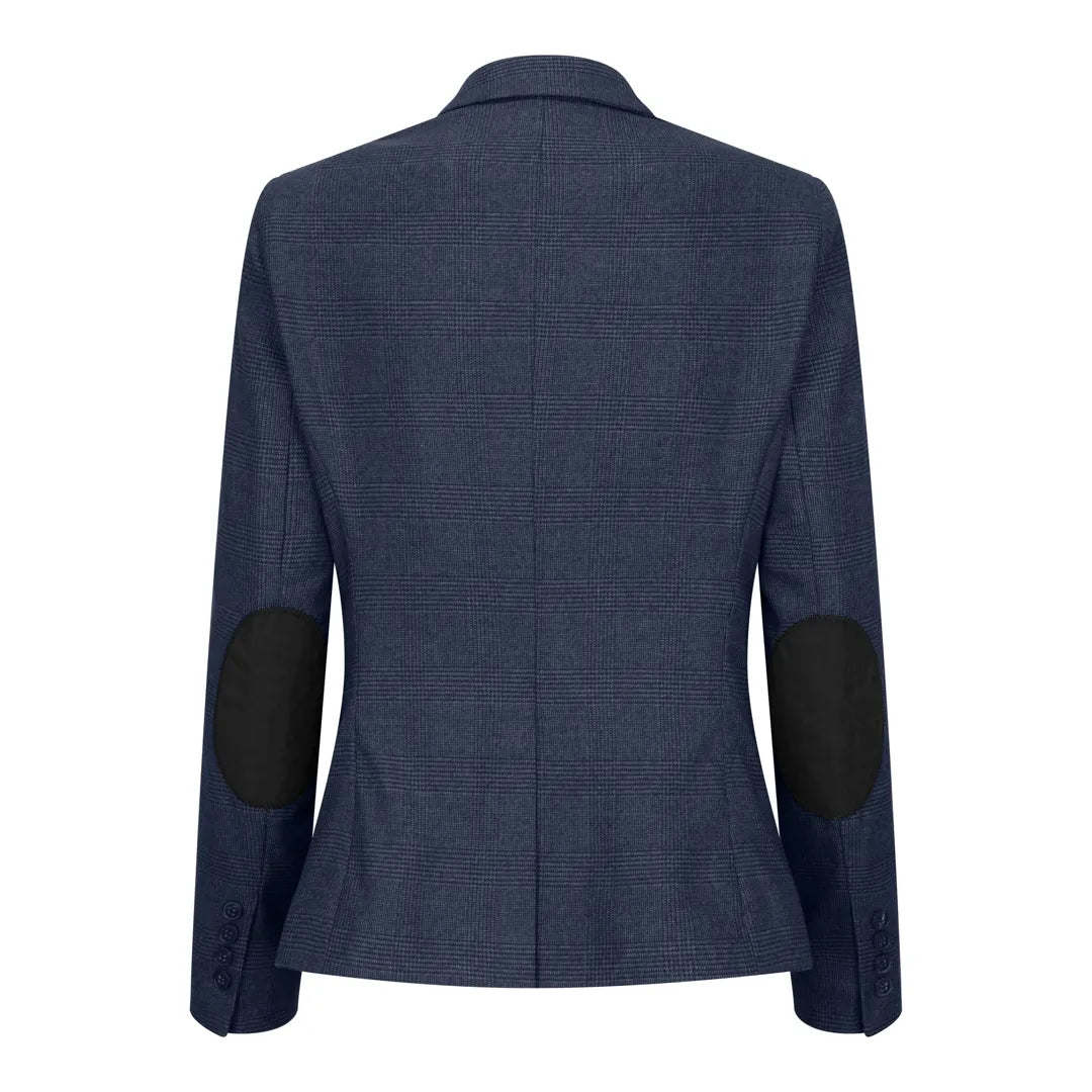 TPW52 - Abito da donna in 3 pezzi con motivo Principe di Galles blu navy