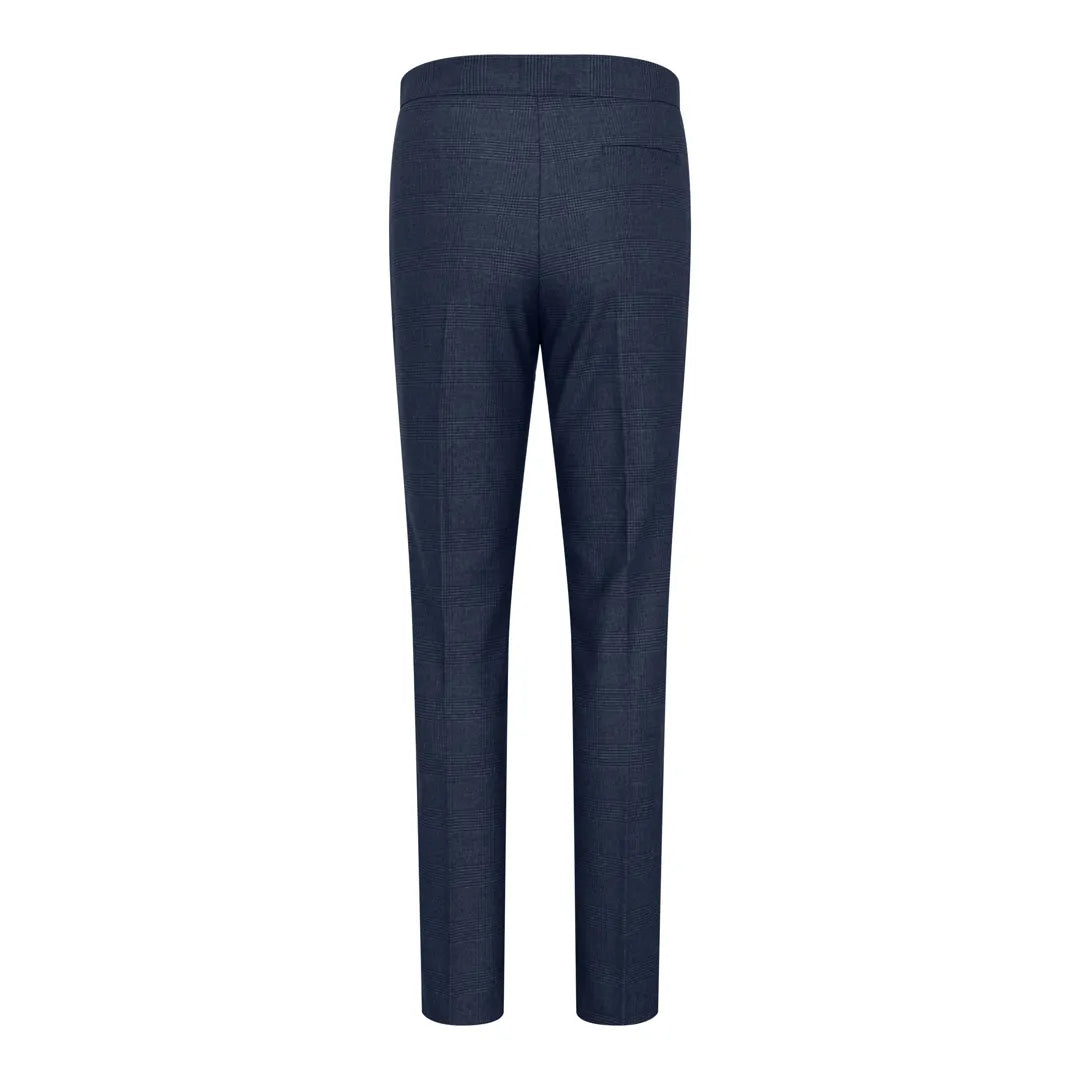 TPW52 - Abito da donna in 3 pezzi con motivo Principe di Galles blu navy