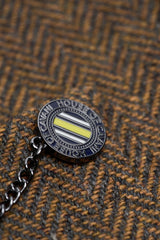 Thomas - Abito da uomo in tweed misto lana marrone, 3 pezzi