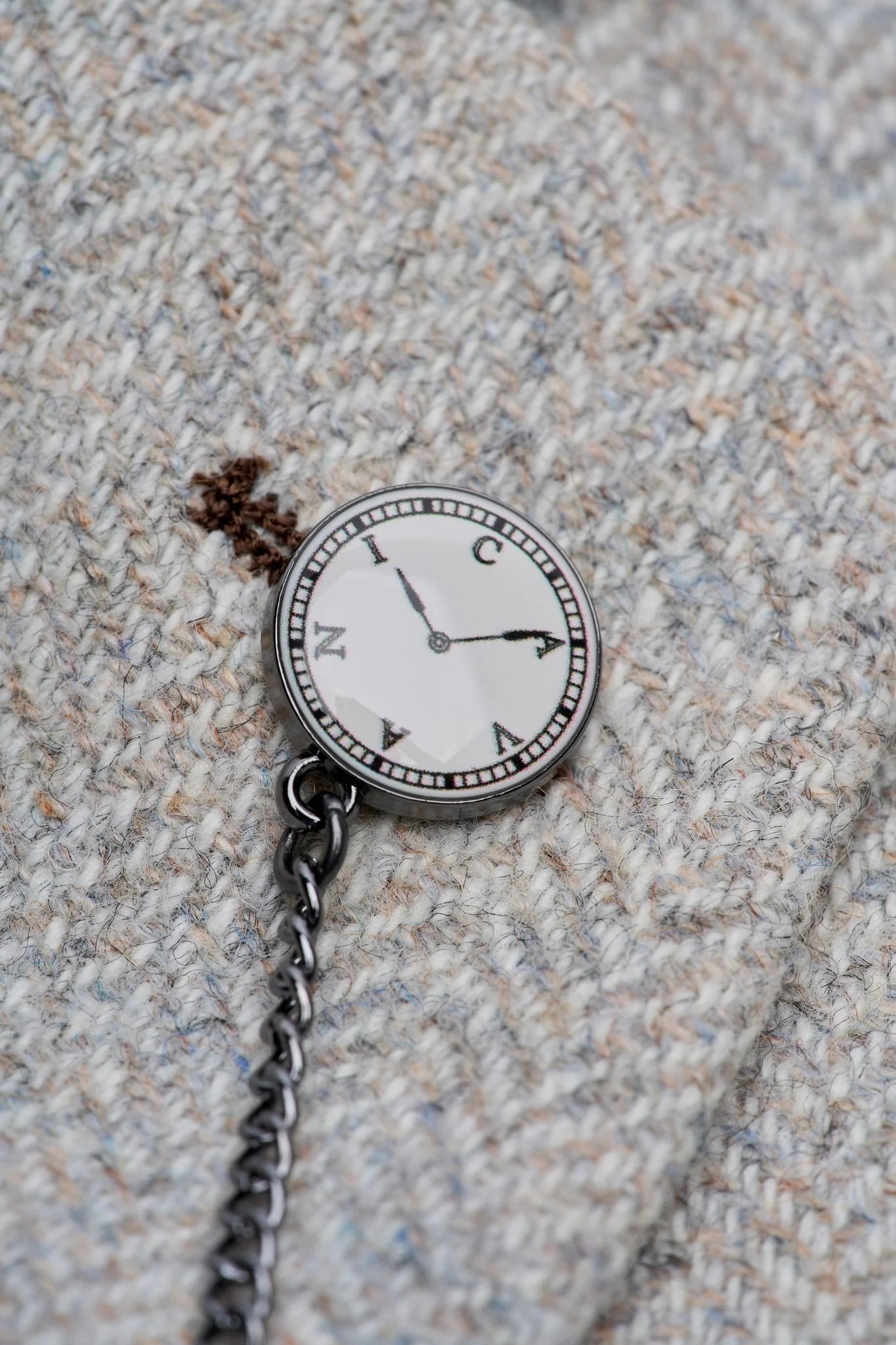 Thomas - Abito da uomo in tweed misto lana grigio, 3 pezzi