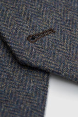 Thomas - Abito da uomo in tweed misto lana blu navy, 3 pezzi