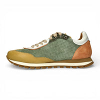 Aglae 02 - Sneakers da uomo in pelle verde beige