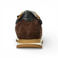 Aglae 02 - Sneakers da uomo in pelle bianca e marrone chiaro