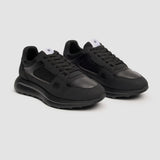 Albany - Sneakers casual da uomo nere in mesh traspirante