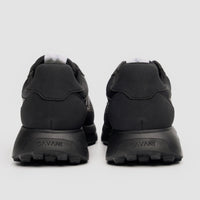 Albany - Sneakers casual da uomo nere in mesh traspirante