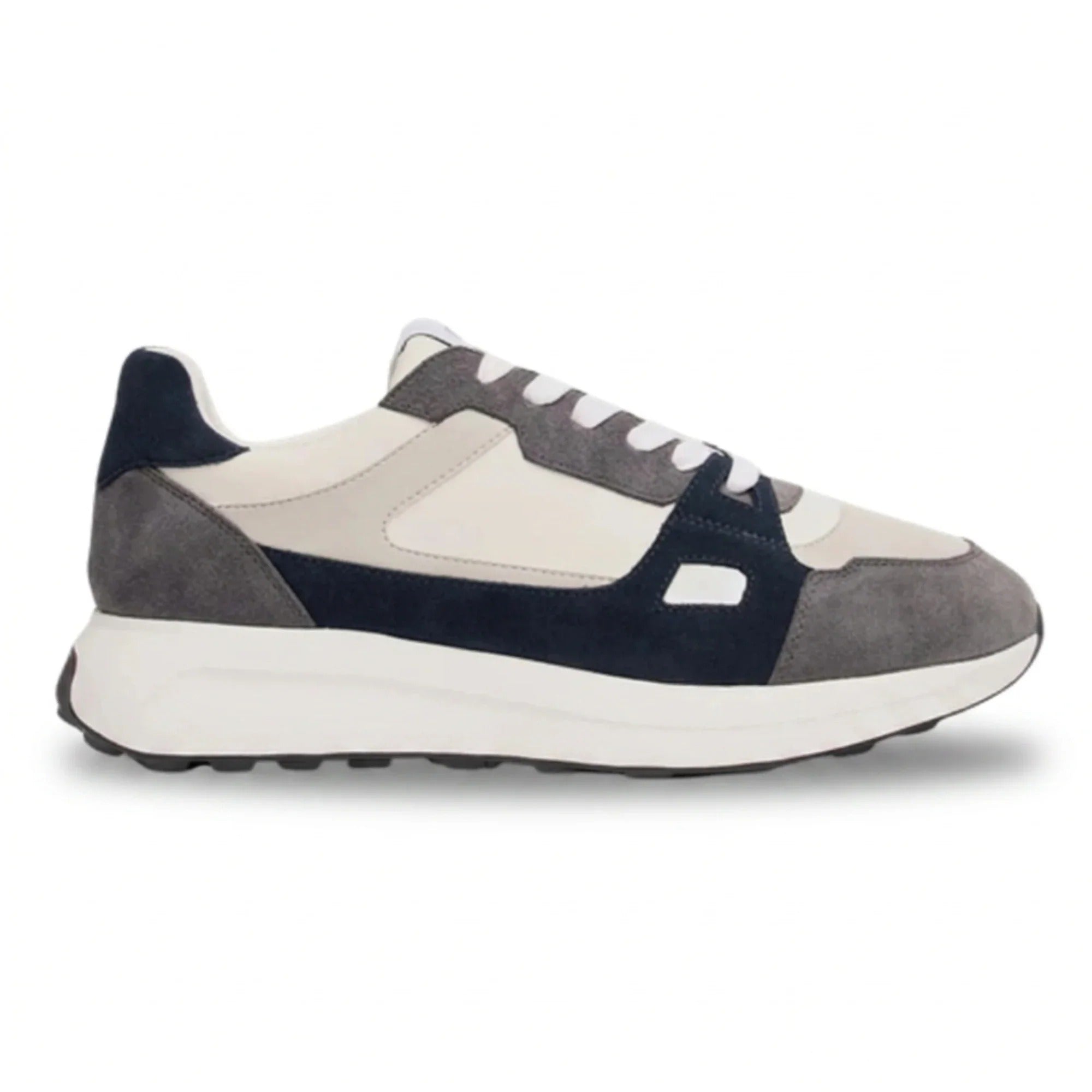 Albany - Sneakers casual da uomo grigie traspiranti in mesh