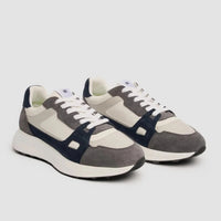 Albany - Sneakers casual da uomo grigie traspiranti in mesh