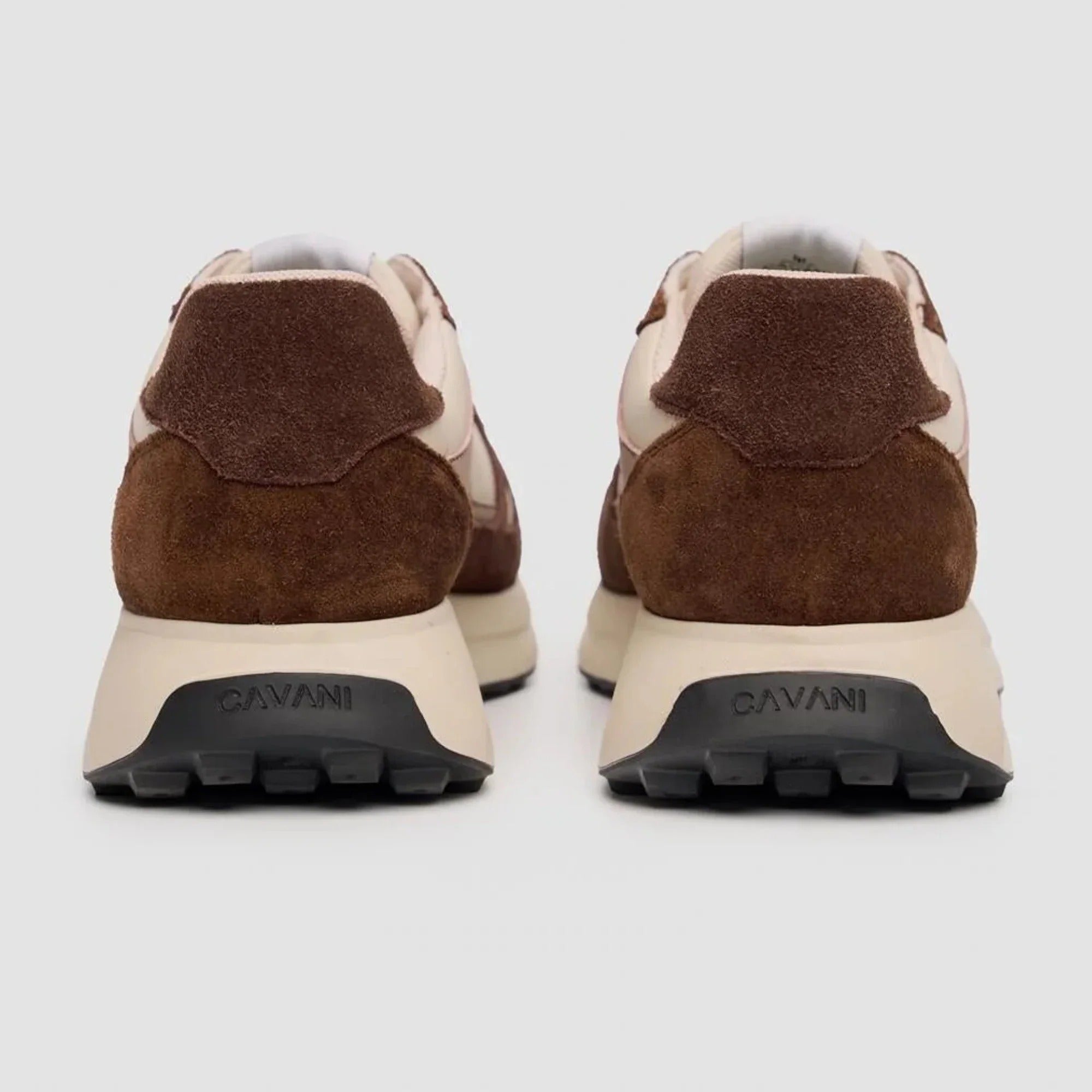 Albany - Sneakers casual da uomo in mesh traspirante color marrone chiaro
