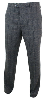 Albert - Men's Grey Tweed Trousers