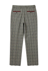 Andrew - Pantaloni a quadri grigi da uomo