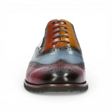 Antonin 01 - Scarpe Oxford da uomo in pelle nera e bordeaux