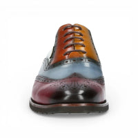 Antonin 01 - Scarpe Oxford da uomo in pelle nera e bordeaux