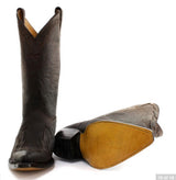 Mens Cowboy Boots Pointed Black Brown Grinders Arizona Real Leather Western Cuban