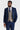 Abito blu navy Arthur con gilet in tweed a contrasto Harris Brown