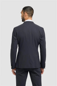 Aspen - Blazer doppiopetto da uomo blu navy