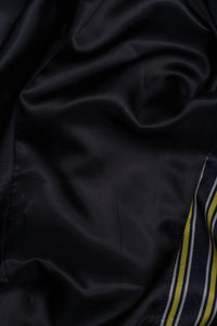 Aspen - Abito da uomo da sposo in due pezzi, stile smoking nero