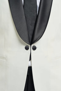 Aspen - Men's Cream 2 Piece Shawl Collar Tuxedo Suit