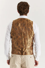 Belmont - Gilet su misura beige da uomo