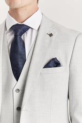 Belmont - Blazer sartoriale argento da uomo