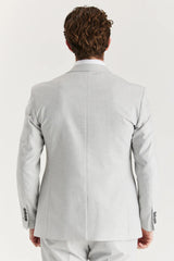 Belmont - Blazer sartoriale argento da uomo