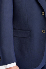 Belmont - Abito da sposo classico a tre pezzi blu navy per uomo