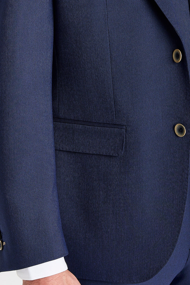 Belmont - Abito da sposo classico a tre pezzi blu navy per uomo